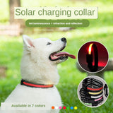 LED solar luminous collar
