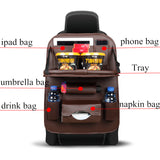 Car Seat Back Bag Folding Table Organizer - calderonconcepts