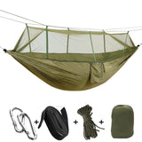 Outdoor Mosquito Net Parachute Hammock - calderonconcepts