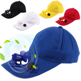 Solar Power Sun Baseball Hat With Cooling Fan