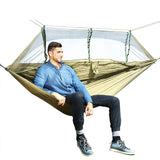 Outdoor Mosquito Net Parachute Hammock - calderonconcepts