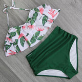 Bikini Set Double Ruffle Swimwear - calderonconcepts