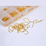 500pcs/box Multiple Sizes Golden Fishing Hooks - calderonconcepts