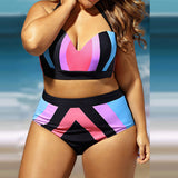 Plus Size Push Up women swimsuit bikini set - calderonconcepts