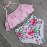 Bikini Set Double Ruffle Swimwear - calderonconcepts