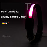 LED solar luminous collar