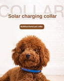 LED solar luminous collar