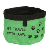 Portable Pet Dogs Cat Canvas Folding Travel Bowl - calderonconcepts