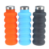 Portable Silicone Retractable Folding Water Bottle - calderonconcepts