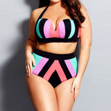 Plus Size Push Up women swimsuit bikini set - calderonconcepts