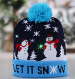 Christmas Knit Hat Light Up Beanie