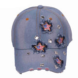 Denim Snapback America Flag Stars