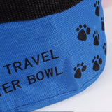 Portable Pet Dogs Cat Canvas Folding Travel Bowl - calderonconcepts