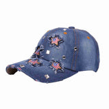 Denim Snapback America Flag Stars