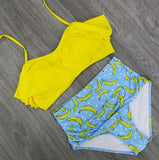 Bikini Set Double Ruffle Swimwear - calderonconcepts