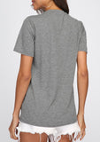 Women T Shirt Short Sleeve Happy Camper - calderonconcepts