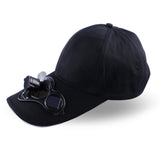 Solar Power Sun Baseball Hat With Cooling Fan