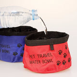 Portable Pet Dogs Cat Canvas Folding Travel Bowl - calderonconcepts