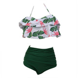 Bikini Set Double Ruffle Swimwear - calderonconcepts