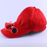 Solar Power Sun Baseball Hat With Cooling Fan