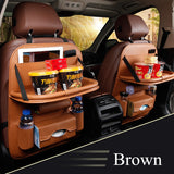 Car Seat Back Bag Folding Table Organizer - calderonconcepts