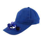 Solar Power Sun Baseball Hat With Cooling Fan