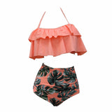 Bikini Set Double Ruffle Swimwear - calderonconcepts