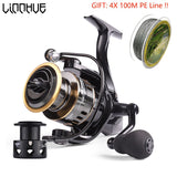 LINNHUE High Speed Metal Spool Spinning Reel Saltwater - calderonconcepts