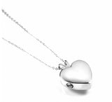 Crystal Pet Paw Heart Pendant Necklace