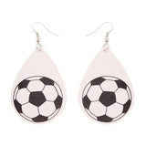 Leather Baseball Earrings - calderonconcepts