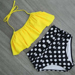 Bikini Set Double Ruffle Swimwear - calderonconcepts