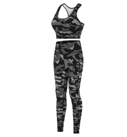 Women Camouflage Printed Sports Suit - calderonconcepts
