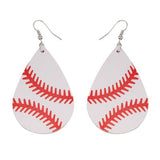 Leather Baseball Earrings - calderonconcepts