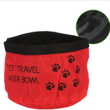 Portable Pet Dogs Cat Canvas Folding Travel Bowl - calderonconcepts