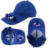 Solar Power Sun Baseball Hat With Cooling Fan