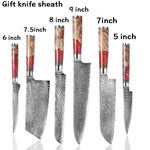 Set of 10 steel kitchen knives - calderonconcepts