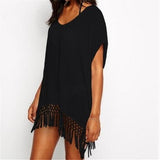 Beach Cover Up White Chiffon - calderonconcepts