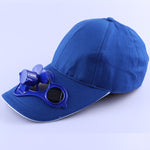 Solar Power Sun Baseball Hat With Cooling Fan