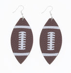 Leather Baseball Earrings - calderonconcepts