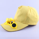Solar Power Sun Baseball Hat With Cooling Fan