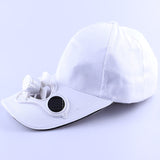 Solar Power Sun Baseball Hat With Cooling Fan