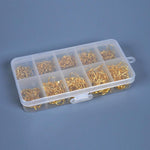 500pcs/box Multiple Sizes Golden Fishing Hooks - calderonconcepts