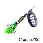 Metal Fishing Lure With Feather - calderonconcepts