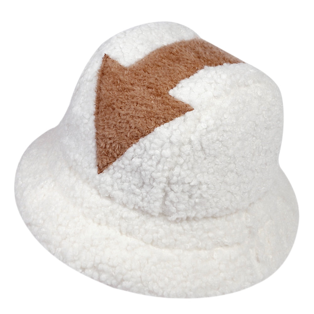 Lamb Wool Double Sided Fisherman Hat for Women Autumn and Winter All Match  Face Small Warm Thick Windproof Bucket Basin Hat