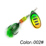 Metal Fishing Lure With Feather - calderonconcepts